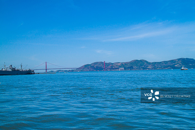旧金山，金门大桥海景(Golden Gate Bridge,San Francisco)图片素材