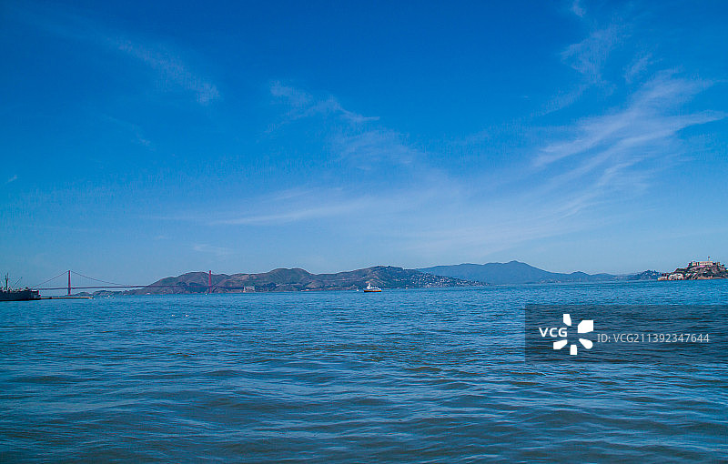 旧金山，金门大桥海景(Golden Gate Bridge,San Francisco)图片素材