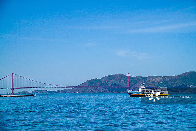 旧金山，金门大桥海景(Golden Gate Bridge,San Francisco)图片素材