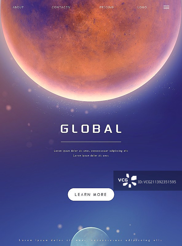 太空宇宙星球未来科技感全球化海报图片素材