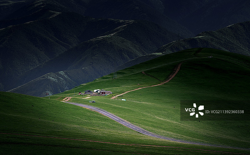 玉科草原图片素材