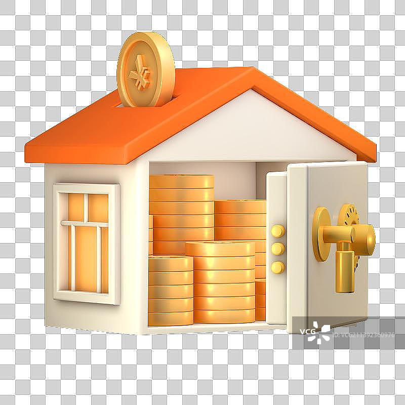 房屋资产储蓄存款图片素材
