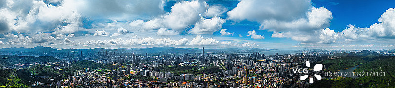 深圳全景鸟瞰图片素材
