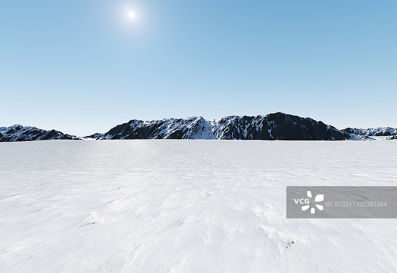 雪山和雪地图片素材
