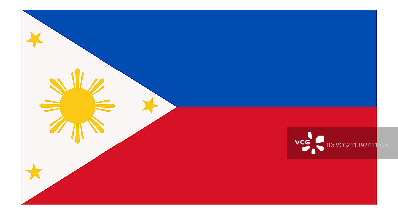 东南亚国家菲律宾国旗图片素材