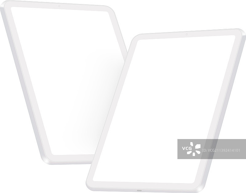 带空白白色屏幕的黏土板模型图片素材