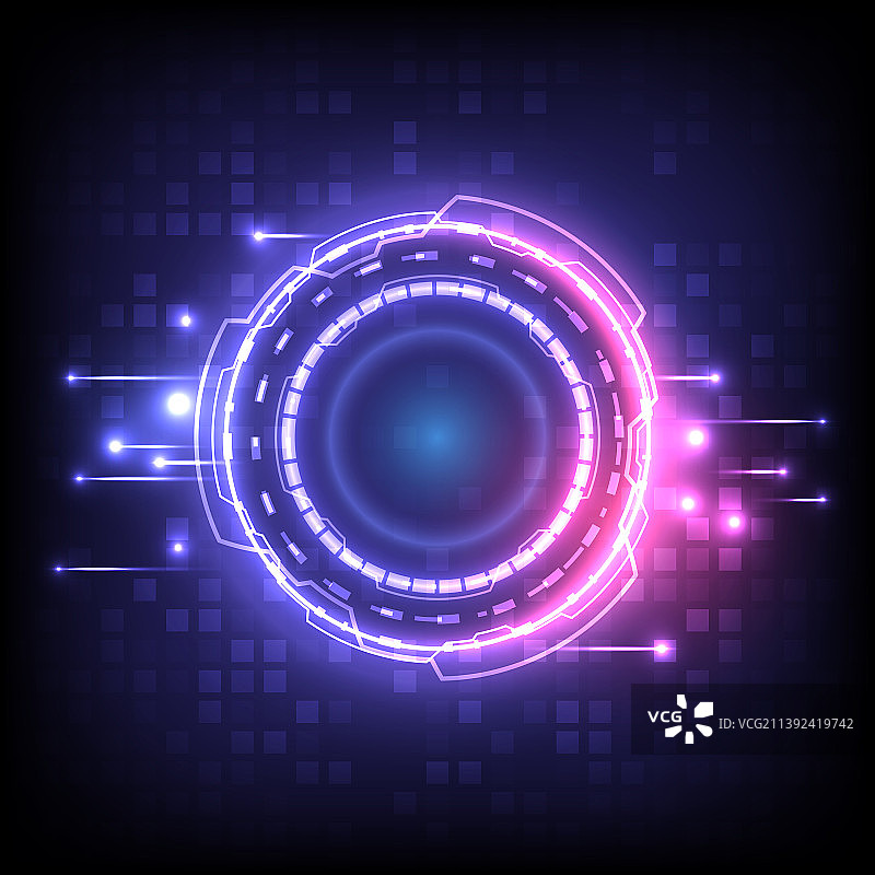 抽象全息高科技虚拟背景图片素材