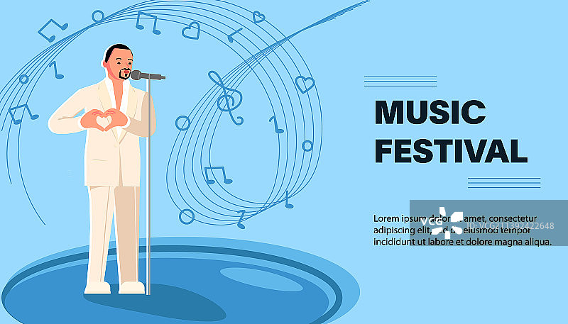 现场音乐节网站banner模板图片素材