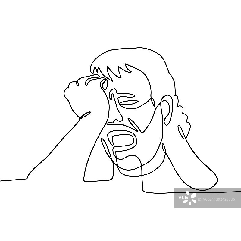 男人连续哭泣图片素材