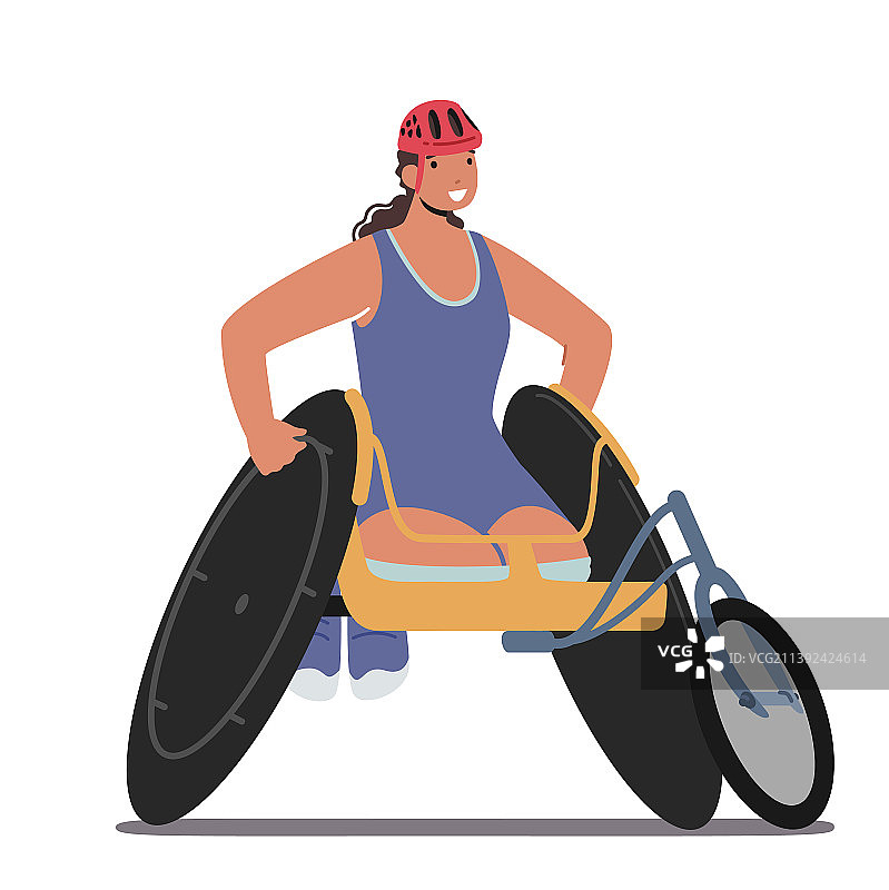 年轻的截肢女性参与活动图片素材