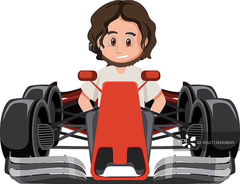 男人驾驶一级方程式赛车图片素材
