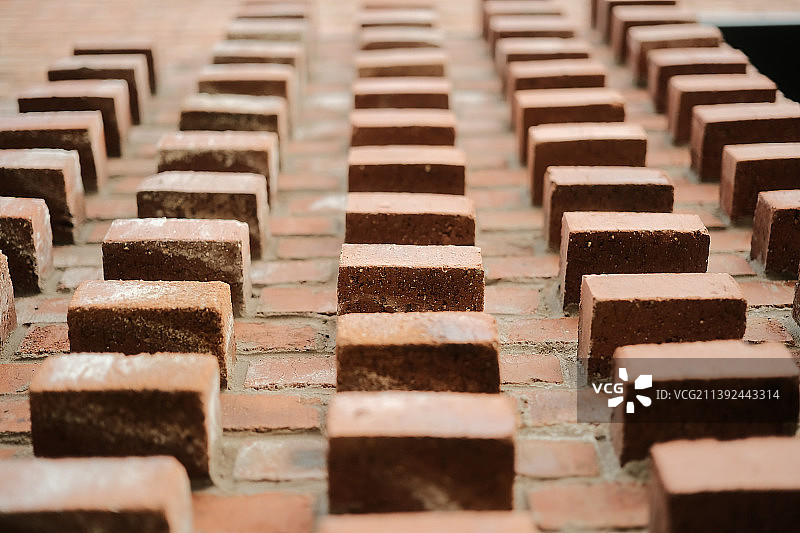 砖建筑外立面 抽象布局构图图片素材