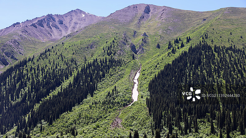 独库公路沿线风光图片素材