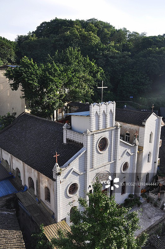 重庆合川天主堂图片素材