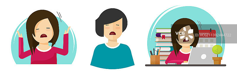 悲伤的女人悲伤的女孩绘画图片素材