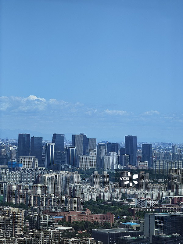 北京丽泽商务区天际线城市风光图片素材