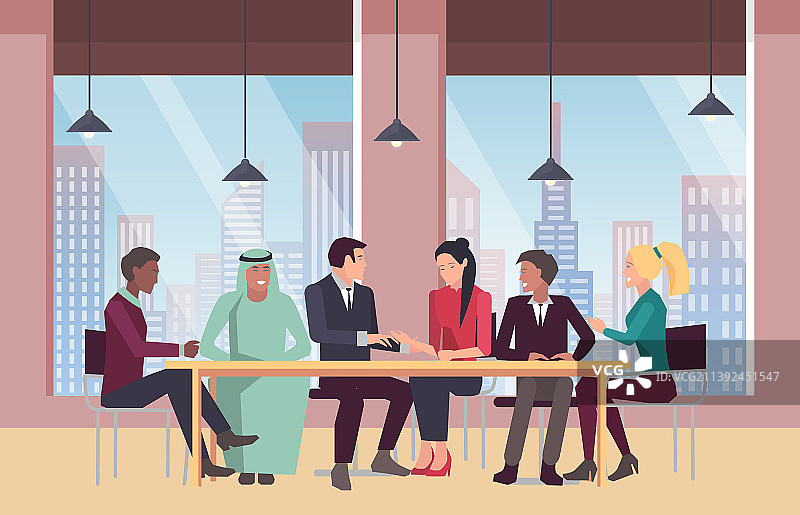 涉外商务谈判会议图片素材