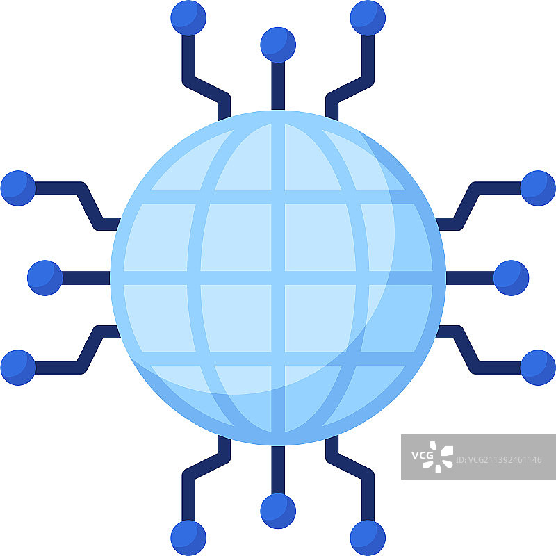 全局组网图标区块链相关图片素材