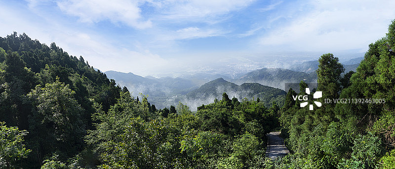 南岳风光--远眺南天门图片素材