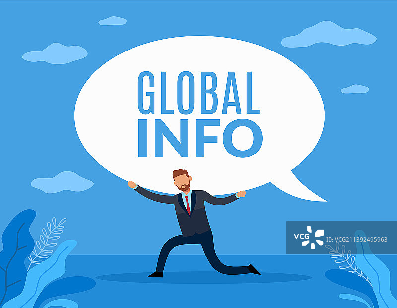 秘密男人承受沉重的信息负担图片素材