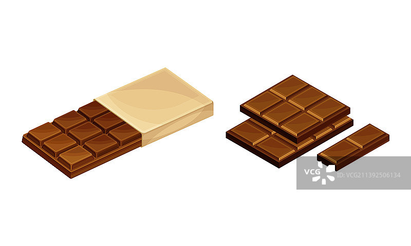 可可制品系列甜巧克力棒图片素材