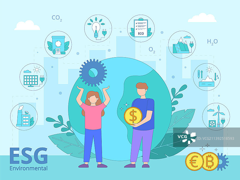 ESG环境商业概念地球图片素材