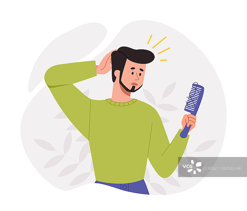 脱发概念图片素材