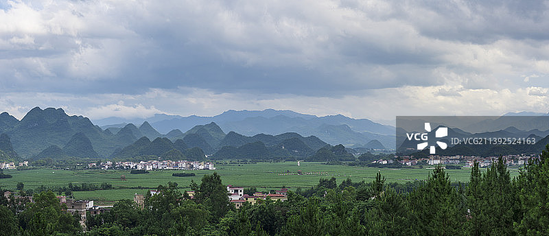 湖南永州宁远十里画廊全景图片素材