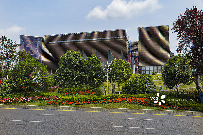 州贵阳市观山湖区会展城城市风光，图片素材