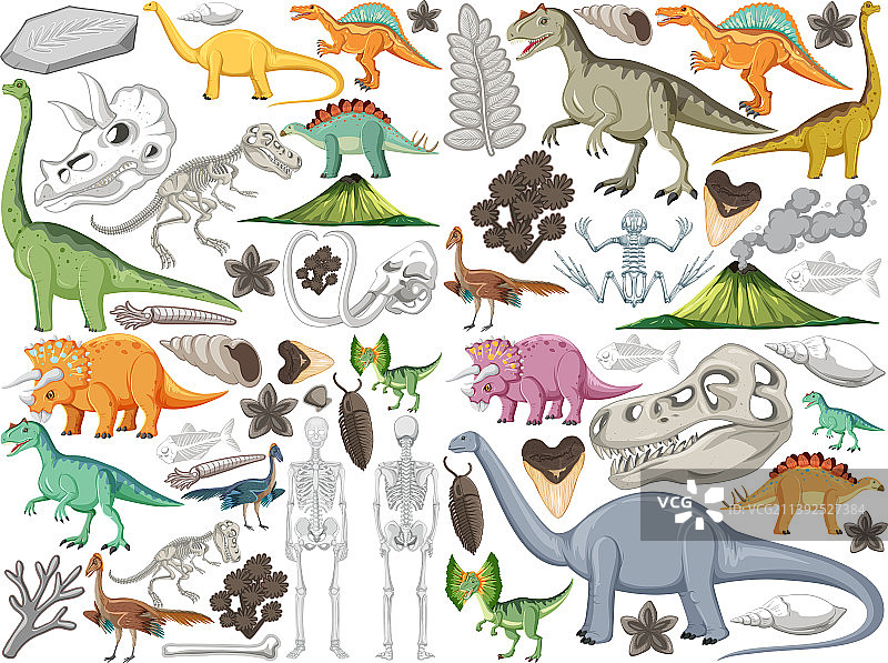 史前恐龙动物合集图片素材