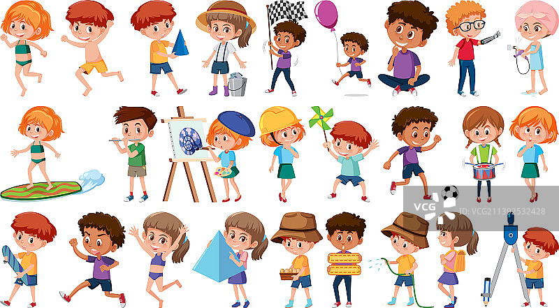 儿童活动合集图片素材