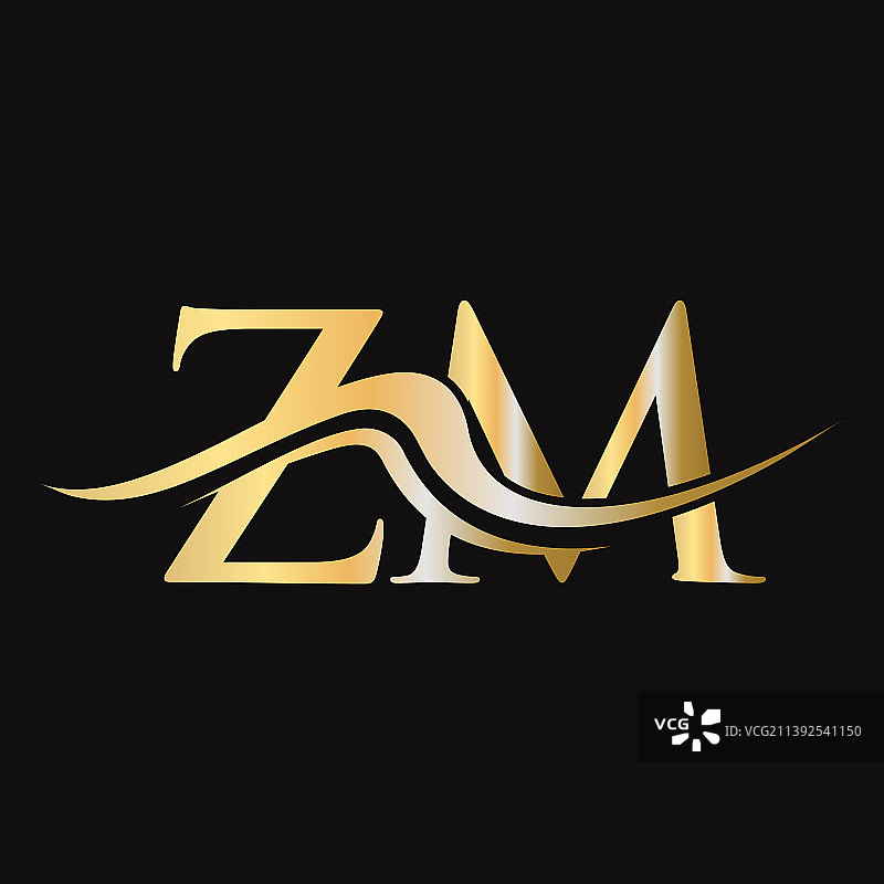 字母ZM标志设计首字母ZM标志图片素材