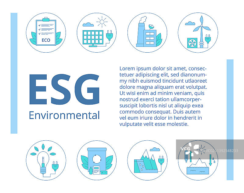 ESG环境商业概念模板图片素材