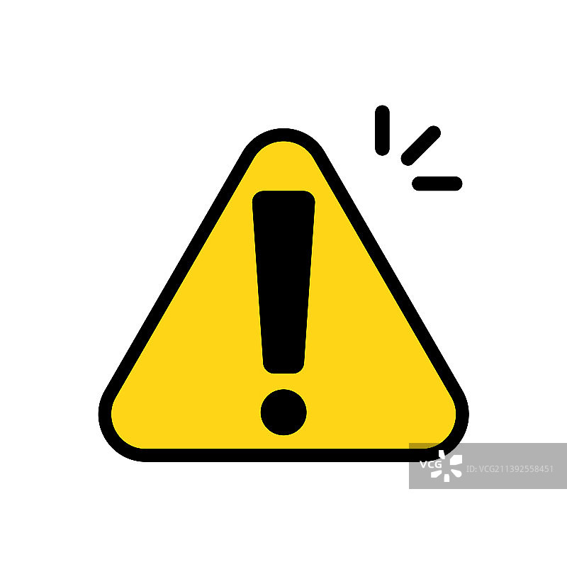 流行感叹号警示标志图片素材