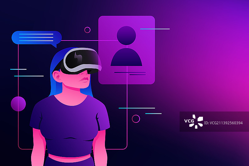 元宇宙虚拟现实通信图片素材