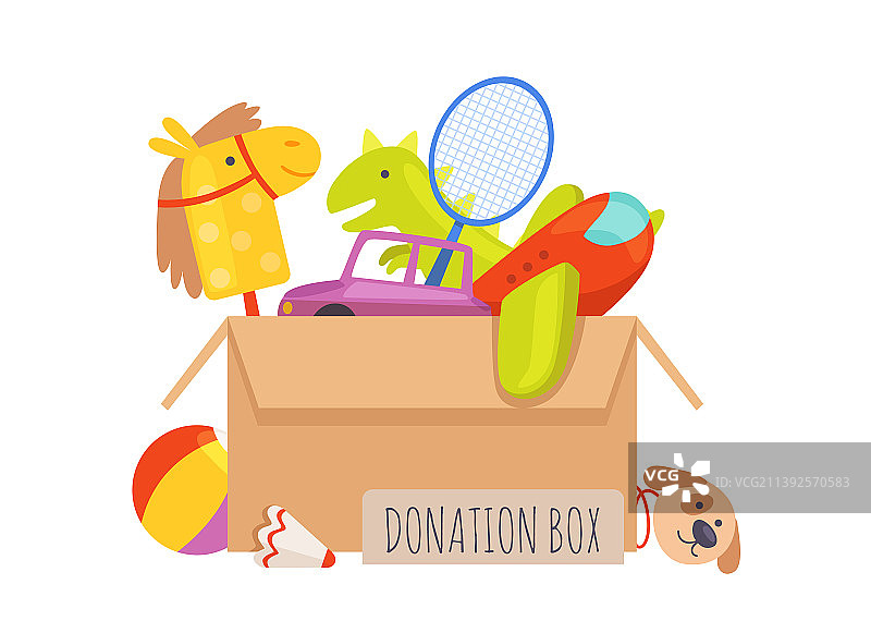 儿童志愿捐赠箱图片素材