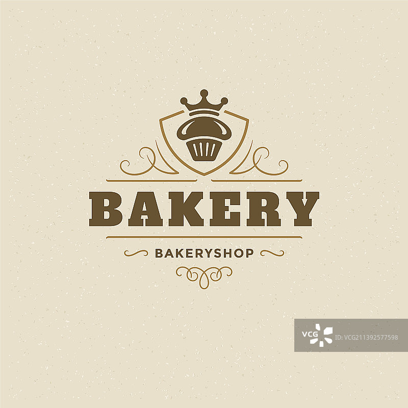 复古烘焙徽章或标签图片素材