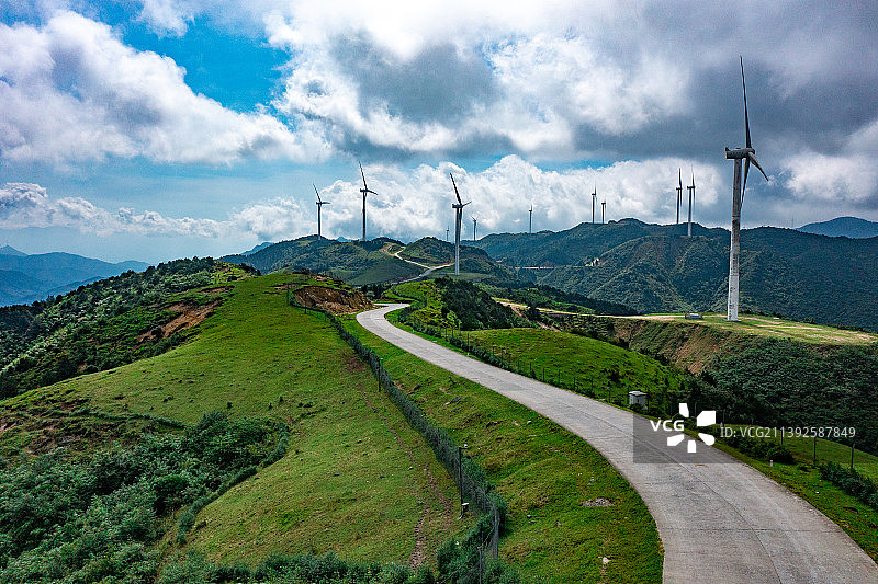 航拍湖南郴州仰天湖大草原图片素材
