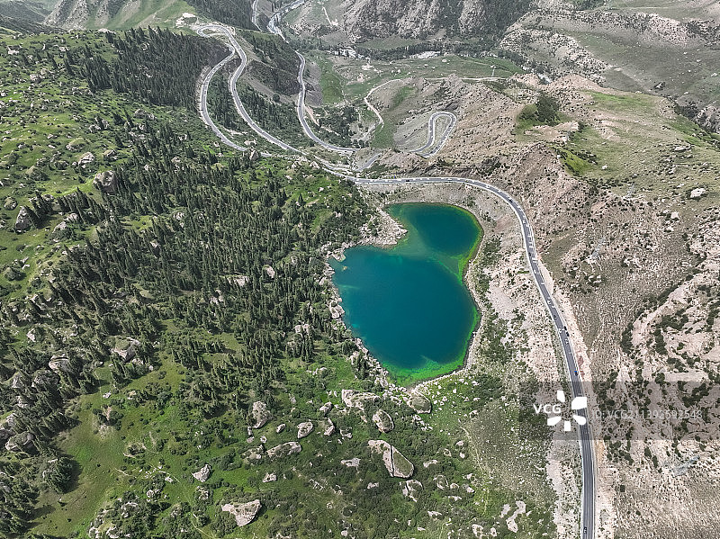 独库公路大小龙池风光图片素材