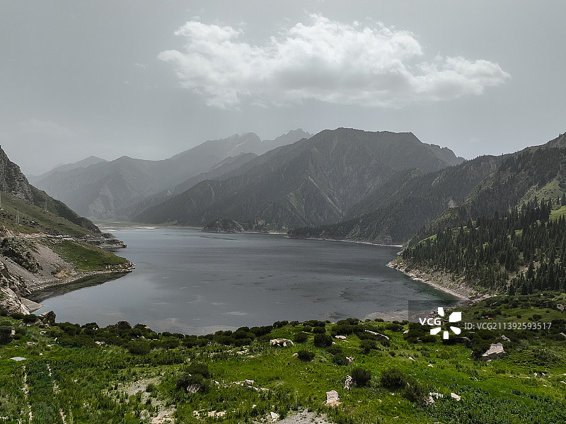 独库公路大小龙池风光图片素材