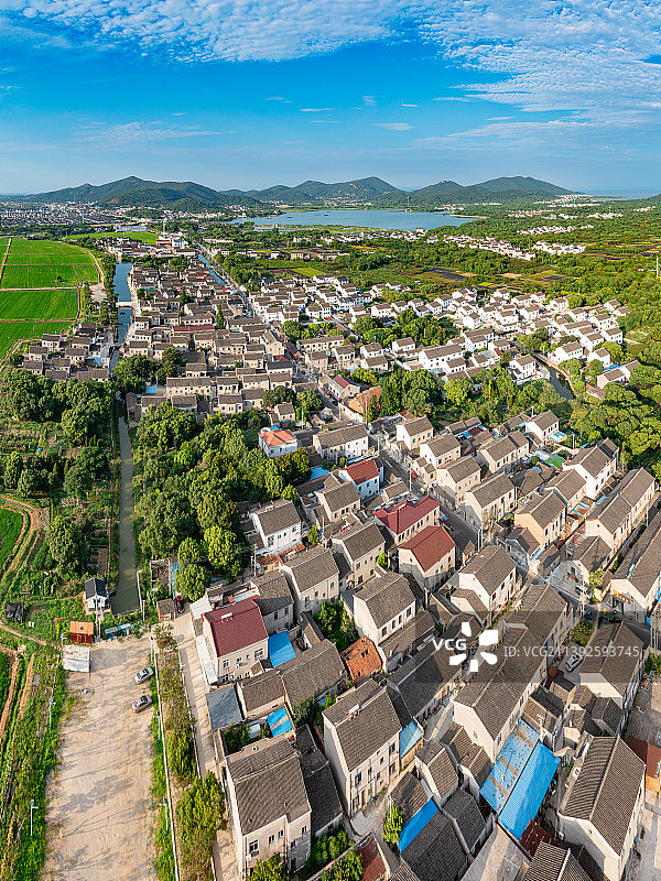 苏州市吴中区光福镇迂里村太湖乡村夏季田园风光图片素材