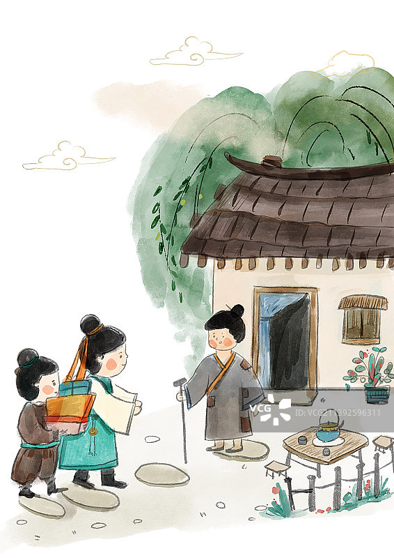 朋友拜访图片素材