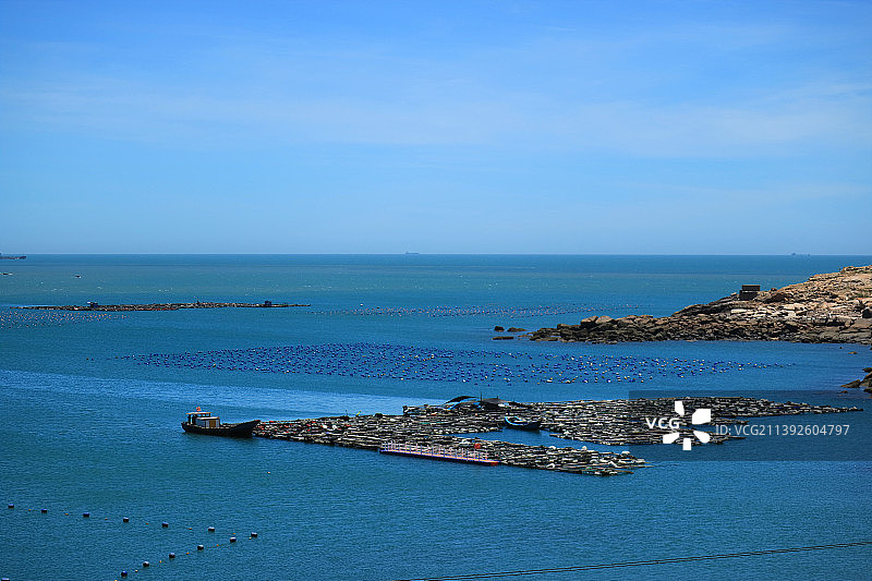 福建福州平潭海鲜养殖基地图片素材