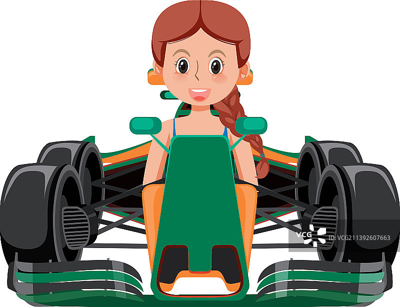 男人驾驶一级方程式赛车图片素材