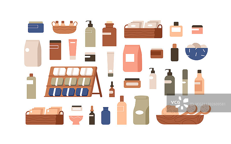 化妆美容产品包装卫生图片素材