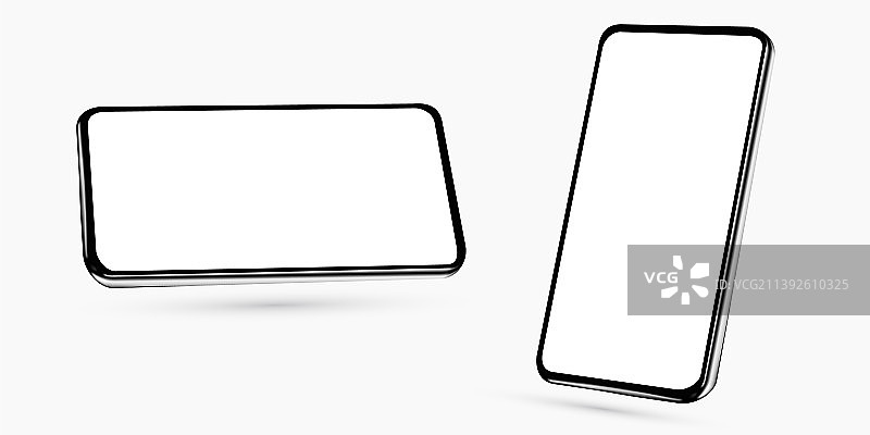 水平样机的逼真模板图片素材