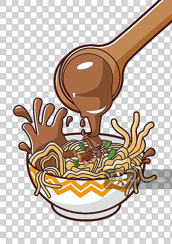 热干面 面条 芝麻酱图片素材