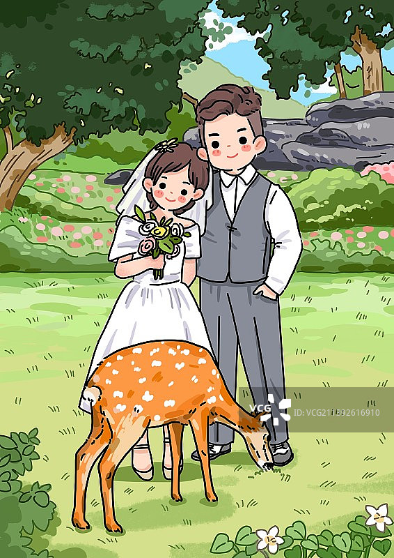 新婚快乐图片素材