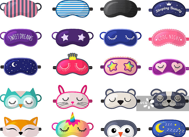 有趣的睡眠眼罩，适合睡眠休息图片素材