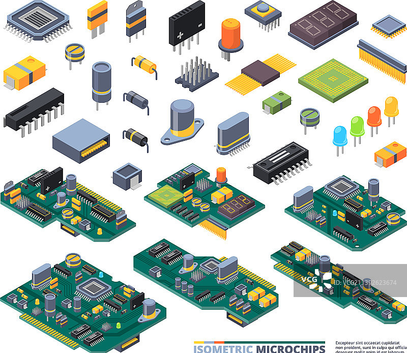 电气板2.5D硬件项目图片素材